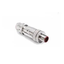 Connecteur mâle M12, 4 pol., codage D IP67, 4A, blindé